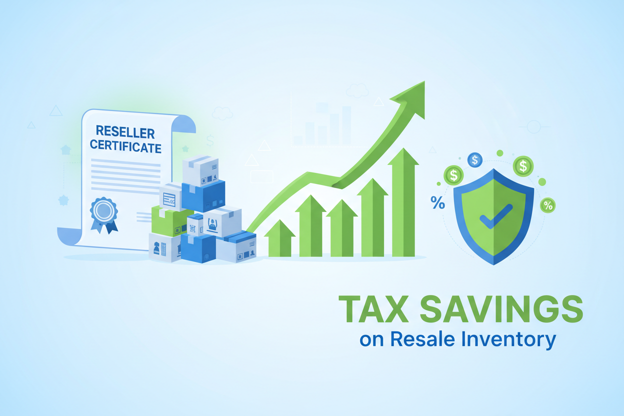 Avoid paying sales tax on resale inventory to improve cash flow and protect profit margins