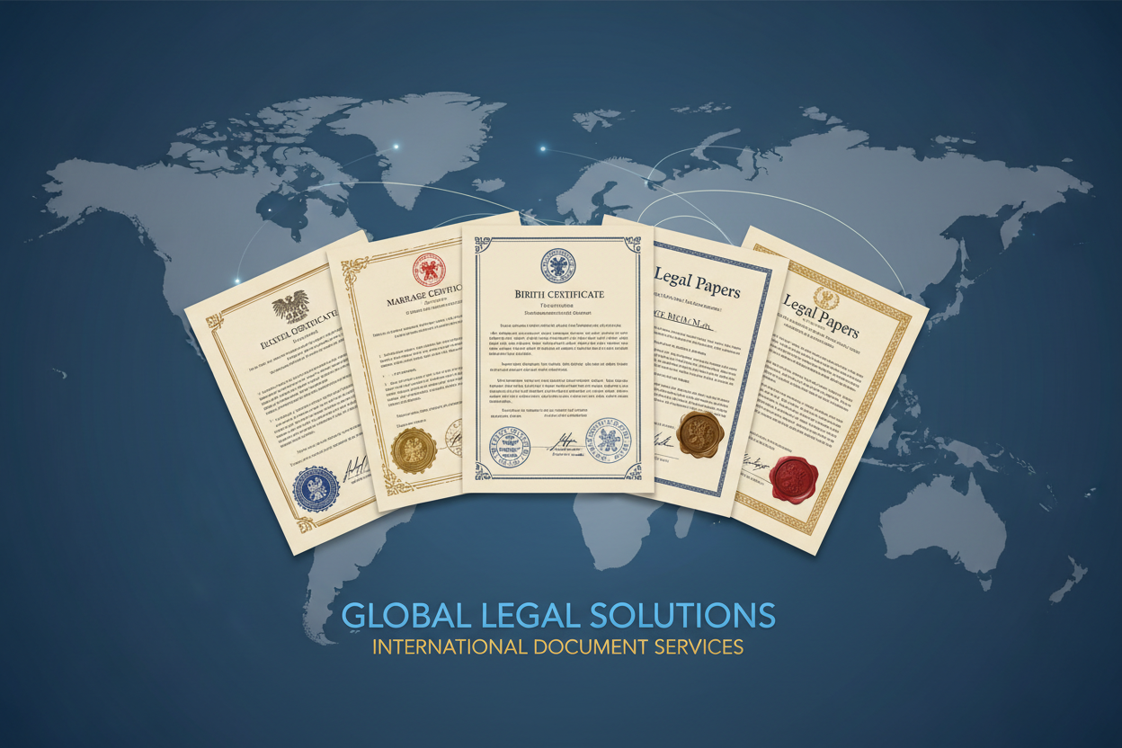 Handling international marriage, birth, or legal matters