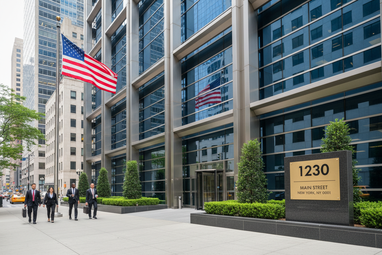 Professional U.S. business address