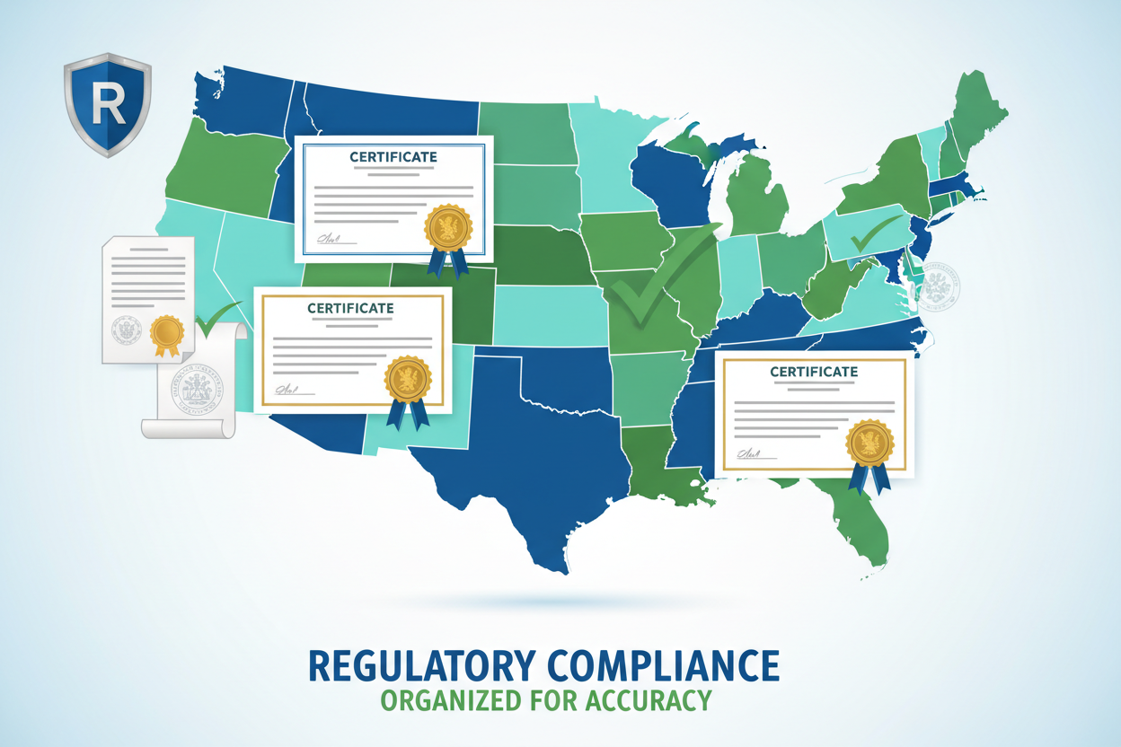 Reduce compliance risk by using the correct certificate for the correct state