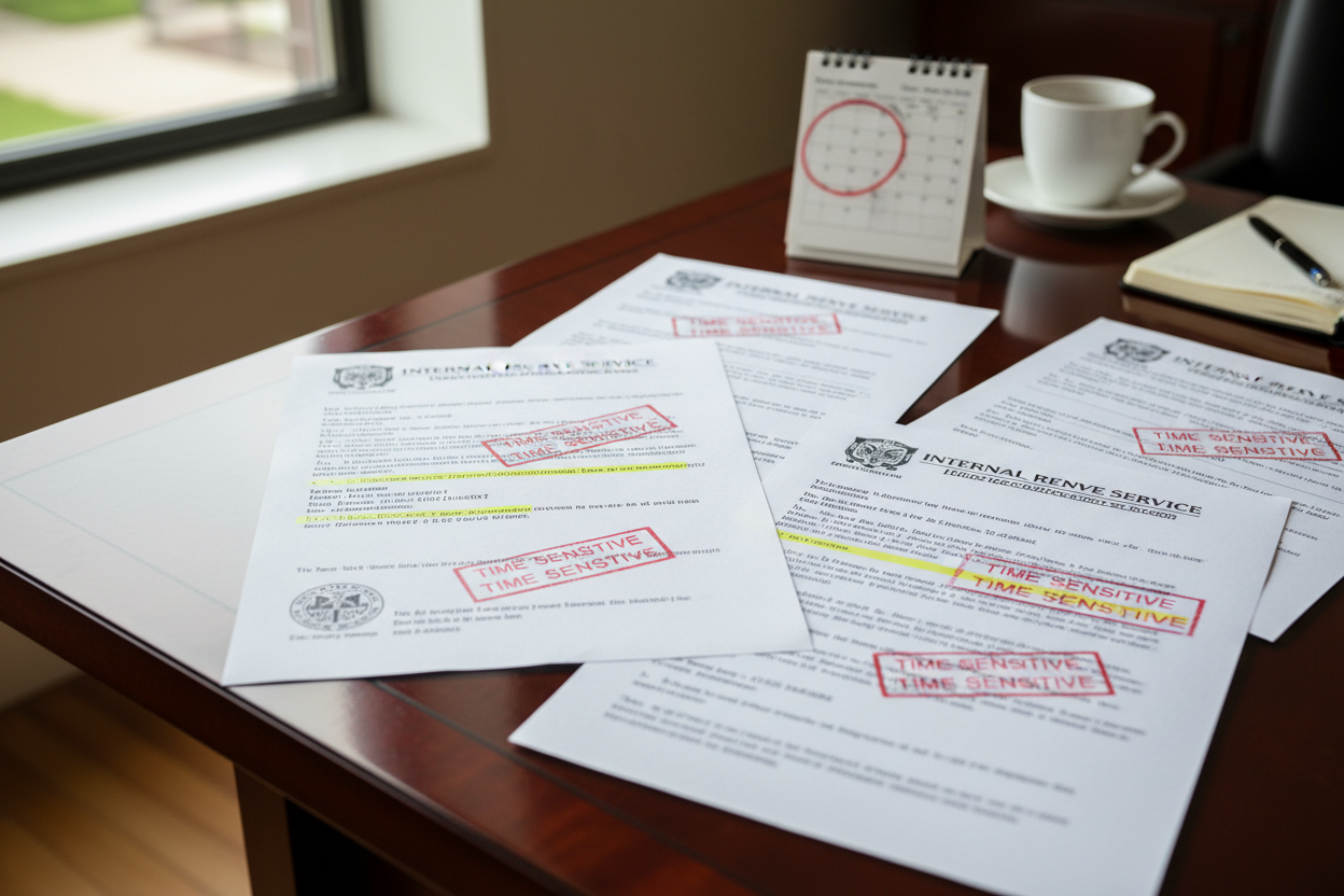 time-sensitive IRS and state notices (photo)